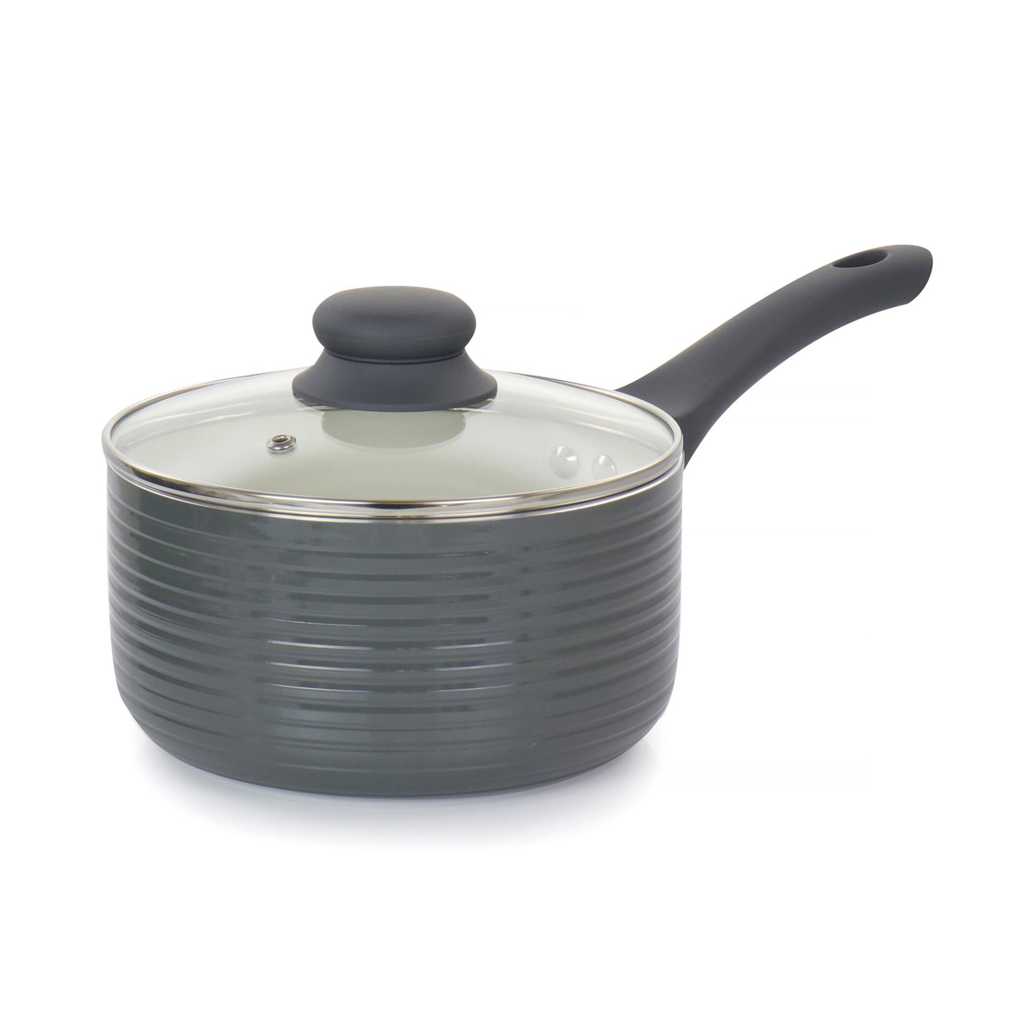 Oster Ridge Valley 8-Piece Gray Aluminum Nonstick Cookware Set